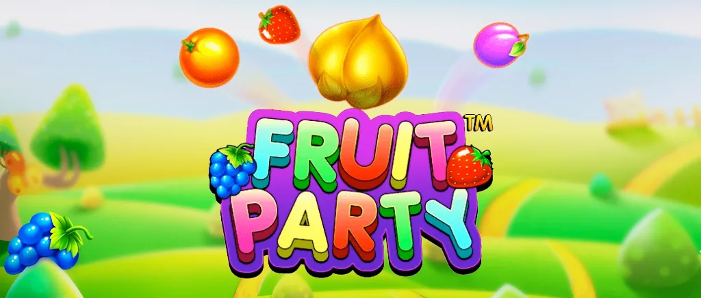 Banner de Fruit Party con logotipo.
