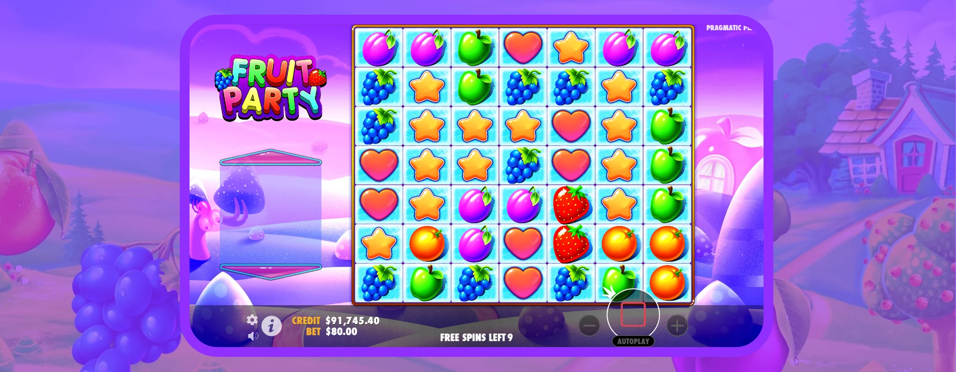 Imagen del juego de tragamonedas Fruit Party.