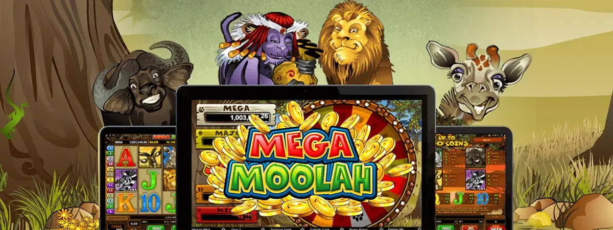 Imagen móvil de la aplicación Mega Moolah.